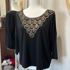 Ruby Rd Embellished Tee - NWOT!